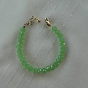 *SOLD* GEMS BY LAURA Baby Toddler Girls Bracelet, Sprout Green